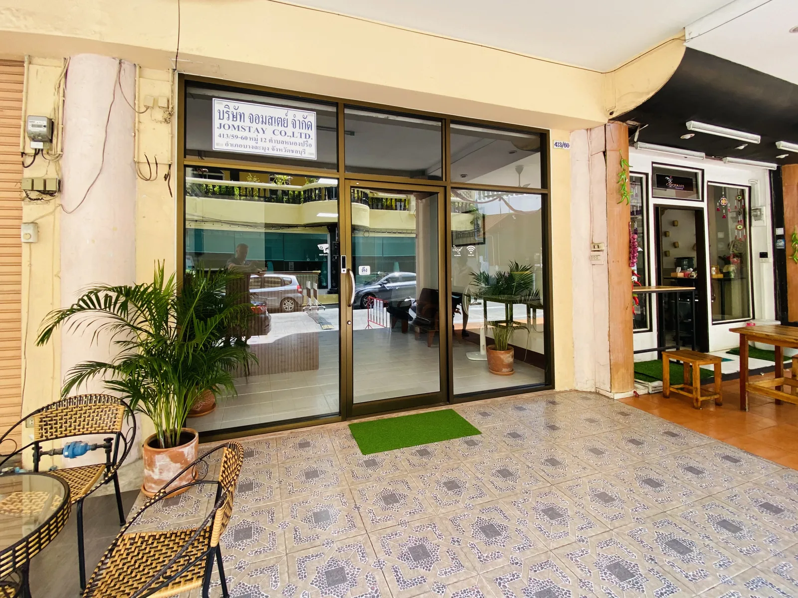 Hostel entrance interior